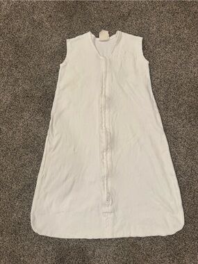 Halo White Sleeveless Baby Sleep Sack Romper